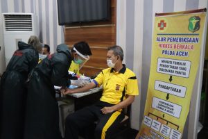 Wakapolda Aceh Ikuti Pemeriksaan Kesehatan Berkala