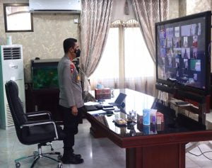 Kapolda Aceh Isi Kegiatan Seminar Nasional Melalui Zoom