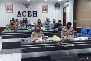 Wakapolda Aceh Vicon Dengan Kapolri Bahas Pelanggaran Anggota Polri