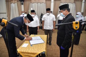 Gubernur Lantik 15 Pejabat Tinggi Pratama di lingkungan Pemerintah Aceh