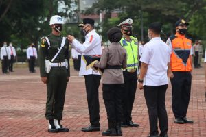 Dalam Rangka Idul Fitri 1442 H, Gubernur Aceh Pimpin Apel Gelar Pasukan Operasi Ketupat Seulawah 2021