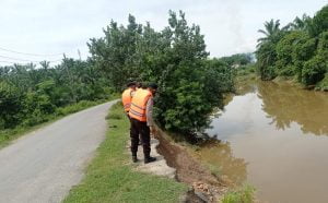 Antisipasi dan Deteksi Terjadi Bencana Alam, Sat Brimob Aceh Patroli SAR di Lokasi Rawan Banjir