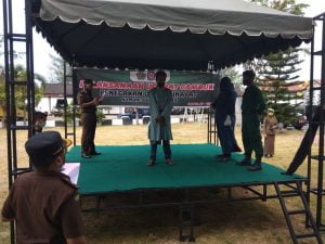 Kejari Pidie Eksekusi Hukuman Cambuk Kepada 18 Pelanggar Syariat Islam