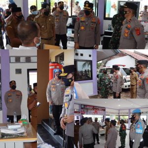 Kapolda Aceh Kunjungan Kerja ke Aceh Jaya, Tinjau Posko PPKM Mikro