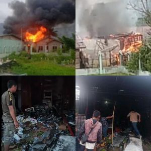 Agara Berduka Kembali, 2 Rumah Warga Hangus Terbakar dan 2 Orang Mengalami Luka Bakar