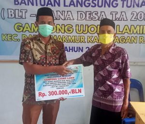 128 KK Desa Ujung Lamie Kembali Menerima BLT DD Tahap ke 4