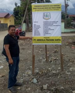 Warga Agara Pertanyakan Proyek Jalan Rp.3,7 M