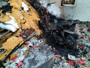 Satu Unit Rumah Di Gampong Tgk Dibale Hangus Terbakar