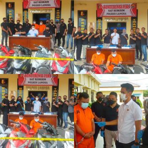 Dua Residivis Curanmor Ditangkap, 1 Unit Mobil dan 22 Sepmor Diamankan