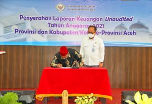 Pemkab Pidie Serahkan LKPD Unaudited kepada BPK RI Perwakilan Aceh