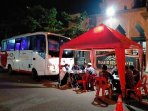 Stock Darah Di UTD PMI Aceh Utara Menipis, Team Mobil Unit UTD PMI Sasar ke Masjid Gelar Donor Darah
