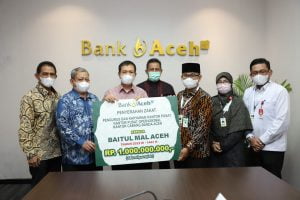 Bank Aceh Salurkan Zakat Karyawan Rp2,2 Miliar