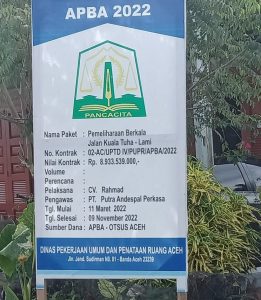 Diduga Tak Pakai Konsultan Perencana, Kabid Pemeliharaan Jalan Aceh Medi Arjuna Bersikap Tak Acuh