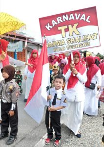 TK Darma Shalihat Laksanakan Pawai Karnaval HUT Rl Ke-77