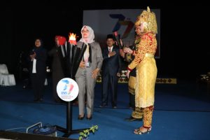 Peringati HUT Ke-77, RRI Banda Aceh Gelar Upacara dan Penyulutan Obor Tri Prasetya