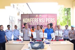 Polres Aceh Utara Gagalkan Penyelundupan 21,4 Kg Sabu dan 163 Ribu Butir Ekstasi