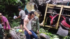 Mobil Truck Colt Disel Milik Capella Honda Masuk Jurang