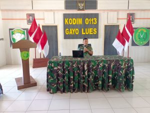 Usai Hadiri Apel Dansat, Dandim Gayo Lues sampaikan Tujuh Poin Penting Kepada Anggotanya