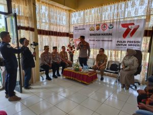 Peringati Hari Bhayangkara, Polres Agara Gelar Sunat Massal