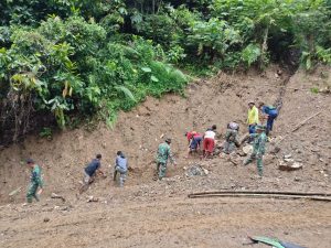 Pengerjaan Jalan TMMD Ke -117 Kodim 0108 Agara Terus di Kebut Pengerjaanya