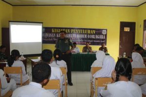 Satgas TMMD Reguler Ke-117 Kodim 0108 Agara Gelar Wasbang Siswa SMAN 1 Lawe Bulan