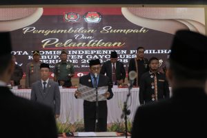 Lantik Komisioner KIP, Pj Bupati Gayo Lues: Jangan Langgar Sumpah Jabatan