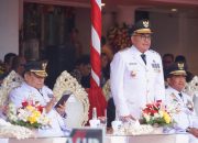 Pj Gubernur Aceh Hadiri Peringatan Otda ke 28 di Surabaya