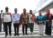 Pj Gubernur Safrizal bersama Agus Fathoni Jemput Kedatangan Mendagri di Bandara Kualanamu