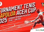 23 Tim akan Perebutkan Piala Bergilir Turnamen Tenis Kapolda Aceh Cup 2025