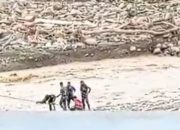 Aksi Heroik, Tiga Prajurit TNI AD Selamatkan Warga yang Terjatuh dari Sling di Sungai Burlah