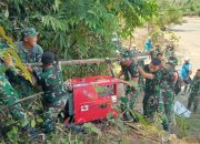 Melalui Medan Sulit, Selama Tiga Hari, Personel TNI dan PLN Distribusikan Genset Ke Desa terpencil Sikundo