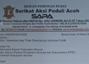 Keterbukaan Informasi Publik di Bireuen Dipertanyakan, SAPA Kirim Surat Keberatan
