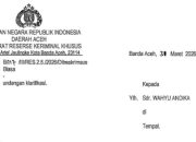PWI Tanggapi Pemanggilan Wartawan oleh Polda Aceh: “Tak Perlu Hadir”