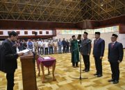 Mualem Lantik Tiga Kepala SKPA