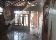 Diduga TV Meledak, Kebakaran Hanguskan Sebagian Rumah Warga Cot Preh
