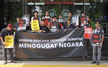 Korban Bencana Ekologis Sumatera Gugat Pemerintah ke PTUN