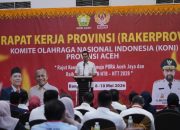 Pembinaan Atlet Jadi Fokus, Sekda Resmi Buka Rakerprov KONI Aceh 2026