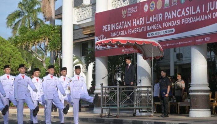 Sekda Aceh Pimpin Upacara Hari Lahir Pancasila, Tegaskan Pancasila Fondasi Perdamaian Dunia
