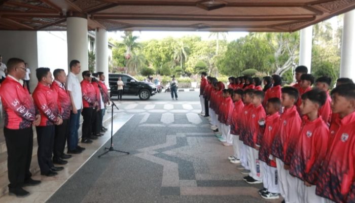 Sekda Aceh Lepas Kontingen TSA ke Sumut National Taekwondo Championship 2026