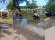 Drainase Tersumbat dan Pohon Membahayakan, Jalan Lingkar UIN Ar-Raniry Tergenang Berbulan-bulan