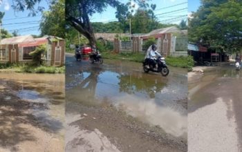 Drainase Tersumbat dan Pohon Membahayakan, Jalan Lingkar UIN Ar-Raniry Tergenang Berbulan-bulan