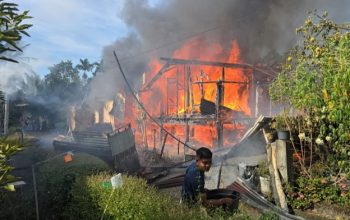Rumah Kayu di Lampreh Ludes Dilalap Api, BPBD Aceh Besar Kerahkan Lima Armada Pemadam