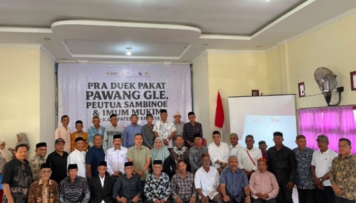 DPRK Aceh Besar Siap Perkuat Qanun Mukim, Aspirasi Pawang Glee dan Tokoh Adat Hutan Menguat di Pra Duek Pakat