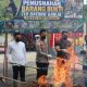Musnahkan Barang Bukti Ganja, Kapolres Aceh Selatan Tegaskan Komitmen Berantas Narkotika