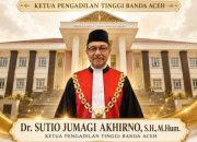 Dilantik Ketua MA, Dr. Sutio Jumagi Akhirno Resmi Pimpin Pengadilan Tinggi Banda Aceh