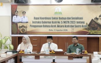 Gelar Rakor Budaya, Pemerintah Aceh Ajak Masyarakat Tingkatkan Penggunaan Bahasa dan Aksara Aceh