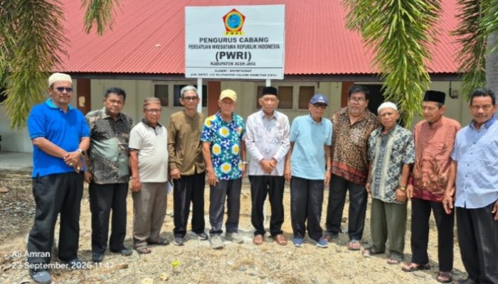 PWRI Aceh dan PWRI Aceh Jaya Perkuat Silaturahmi dan Konsolidasi Organisasi di Calang